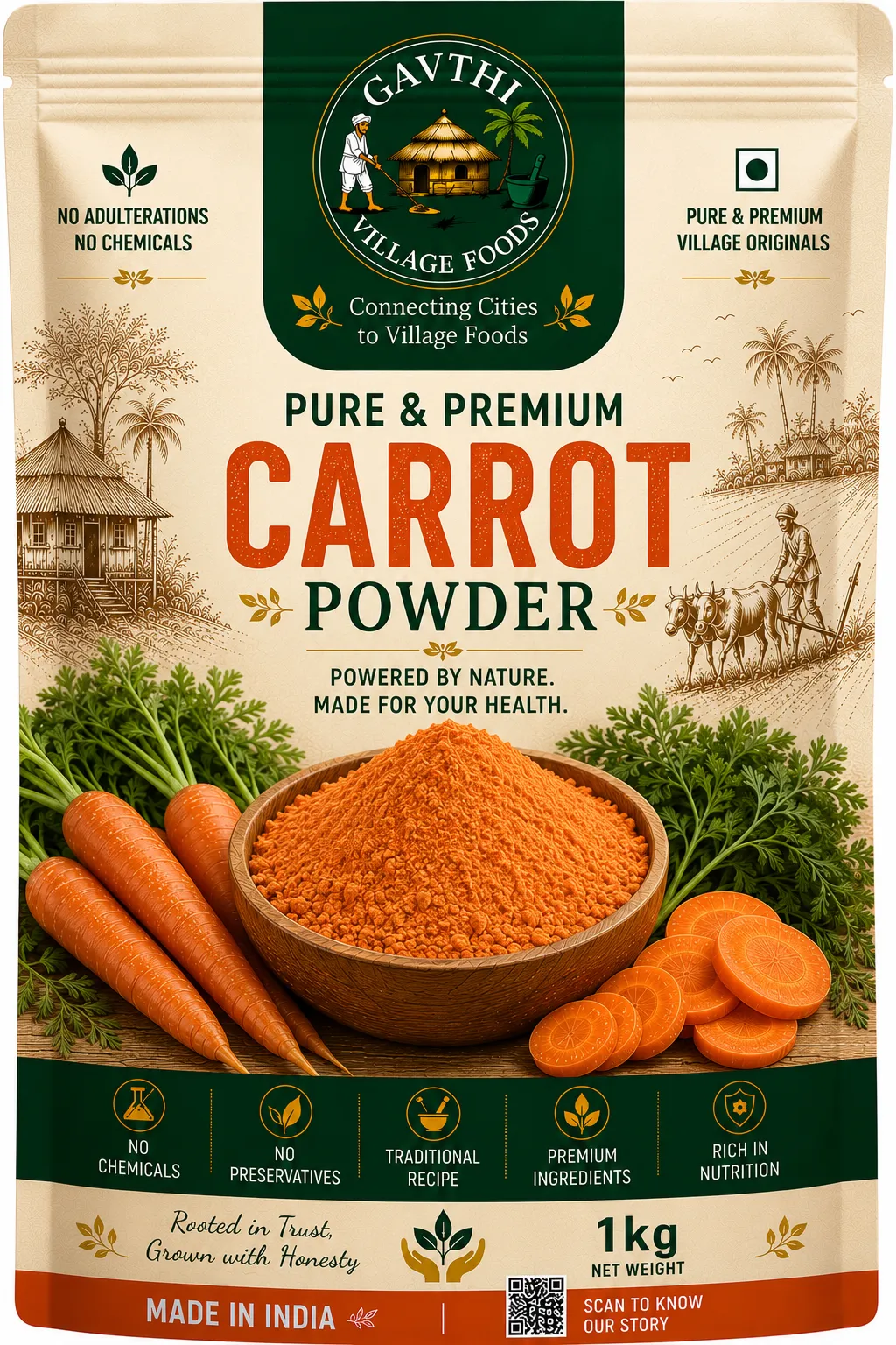 CARROT POWDER 1 kg